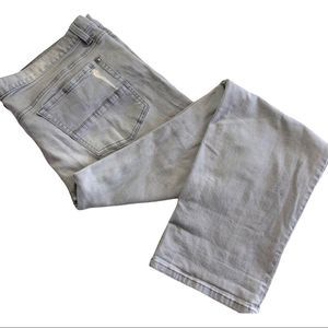 18/34 GAP Slim Boyfriend Gray Distressed Jean Pant